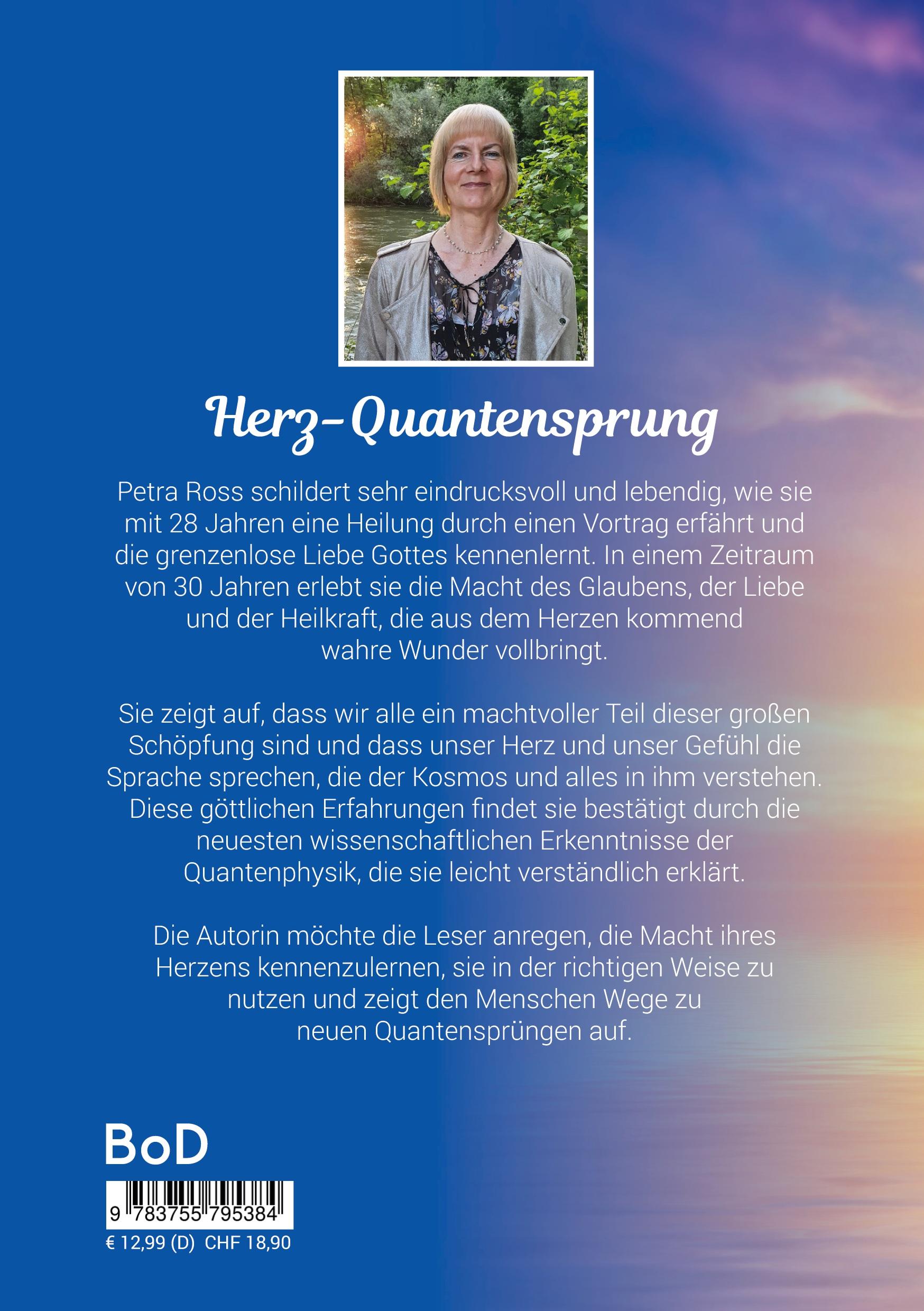 Rückseite: 9783755795384 | Herz-Quantensprung | Petra Ross | Taschenbuch | 154 S. | Deutsch