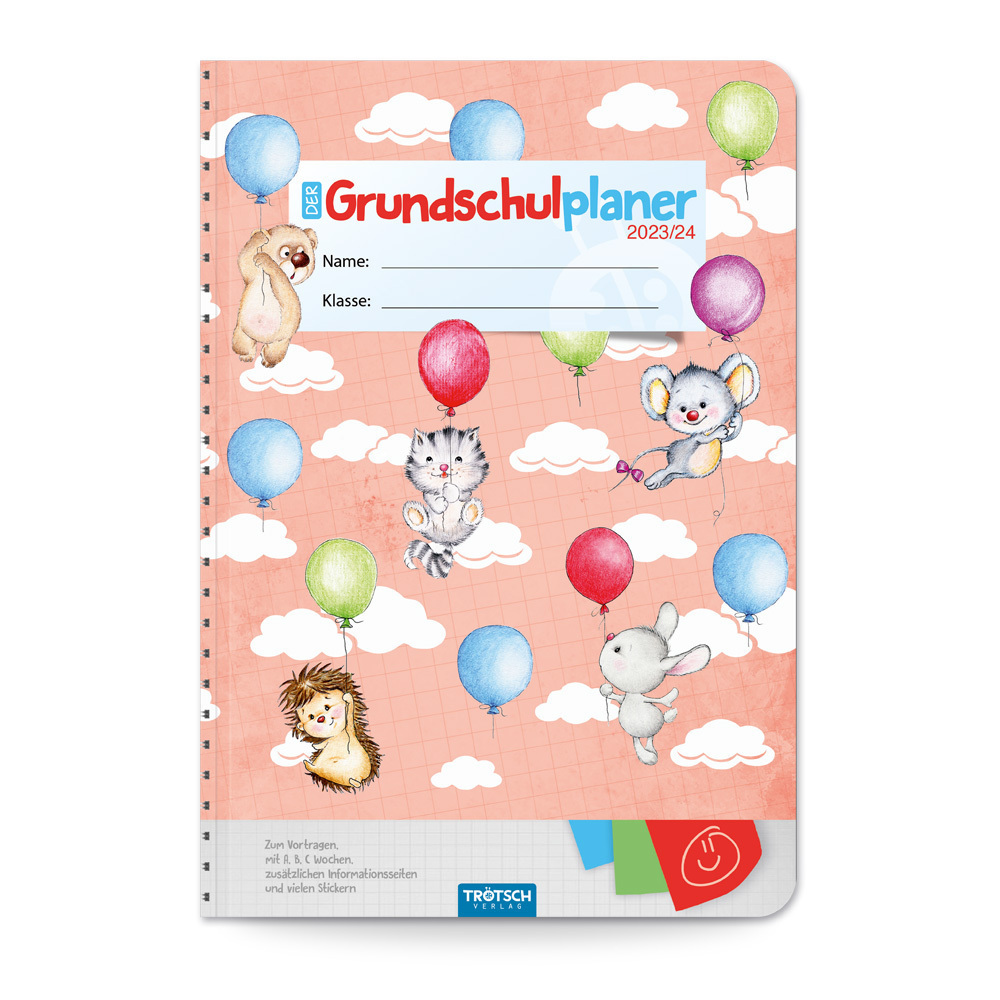 Cover: 9783965529243 | Trötsch Grundschulplaner Luftballons 23/24 | Co.KG | Kalender | 128 S.