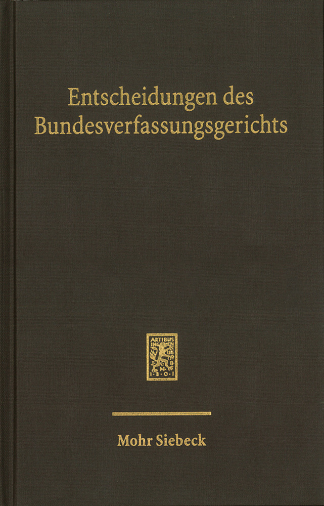 Cover: 9783161611544 | Entscheidungen des Bundesverfassungsgerichts (BVerfGE) | Band 157