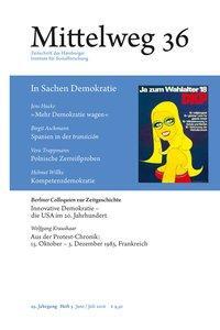 Cover: 9783868547375 | Mittelweg 36. Zeitschrift des Hamburger Instituts für Sozialforschung