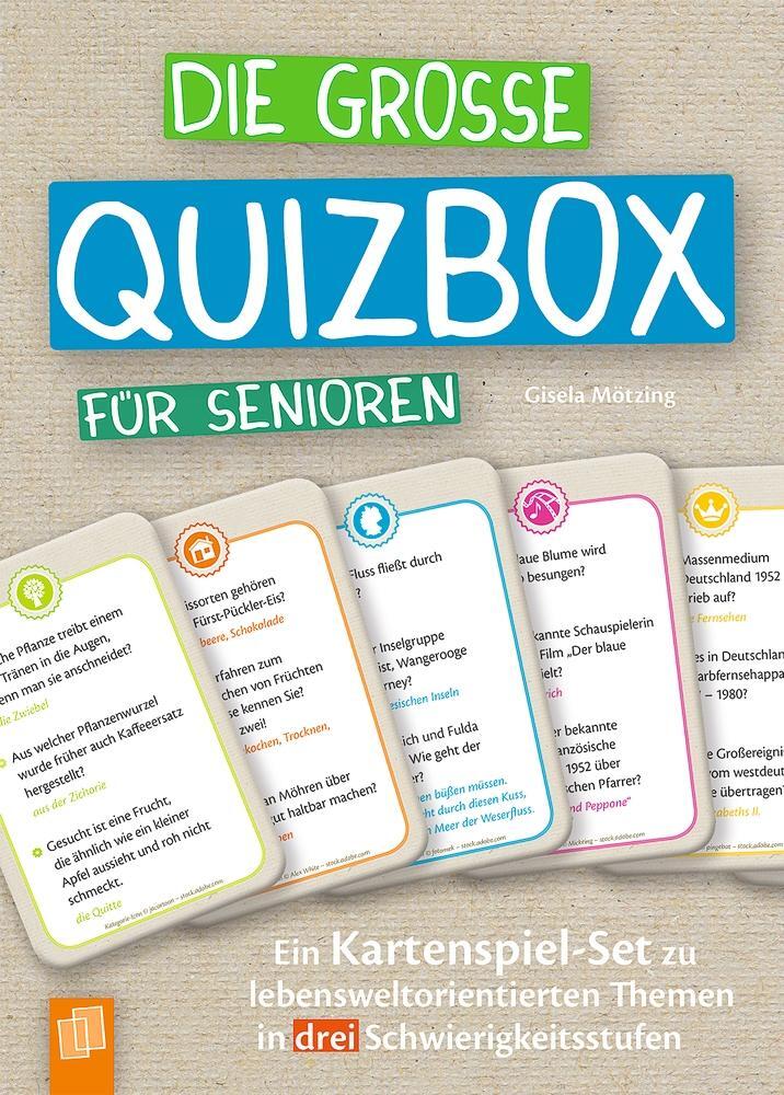 Cover: 9783834636263 | Die große Quizbox für Senioren | Gisela Mötzing | Spiel | 240 Karten