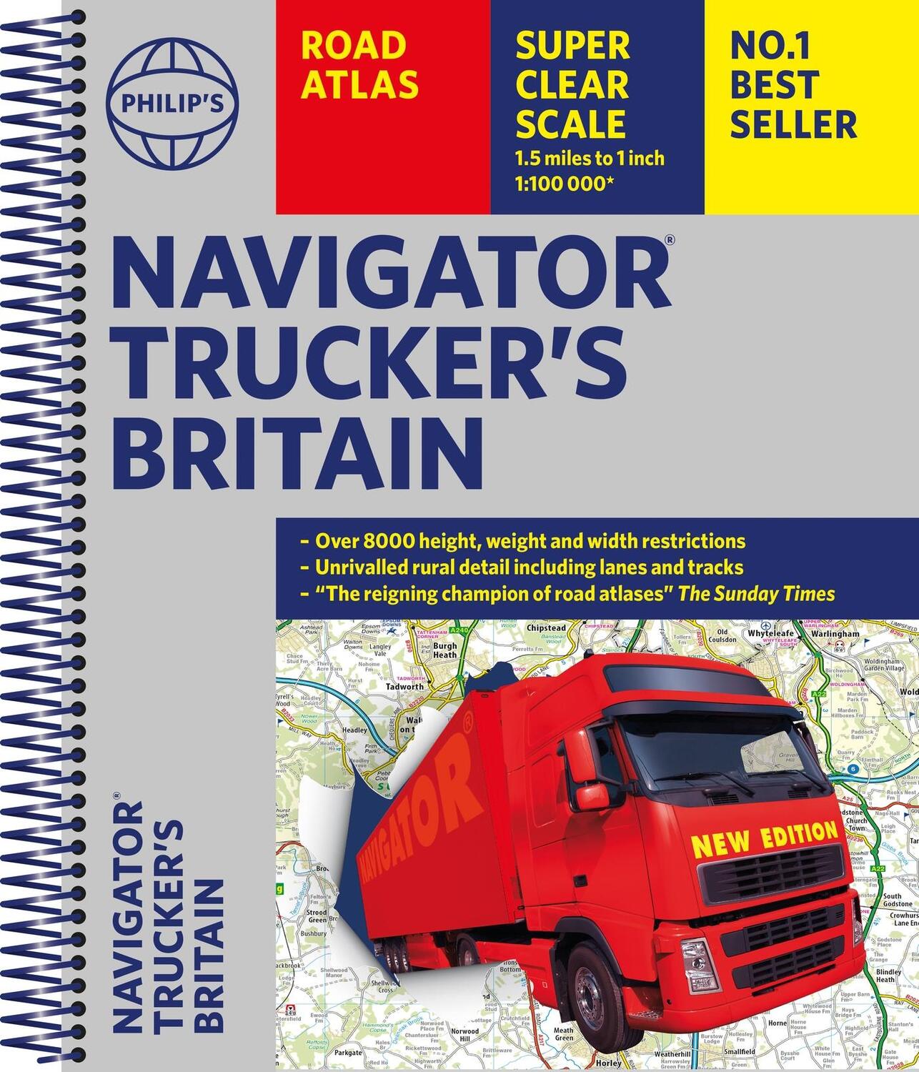 Cover: 9781849076128 | Philip's Navigator Trucker's Britain: Spiral | Philip'S Maps | Buch