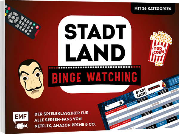 Cover: 4260478341586 | Stadt, Land, Binge Watching - Der Spieleklassiker für alle...