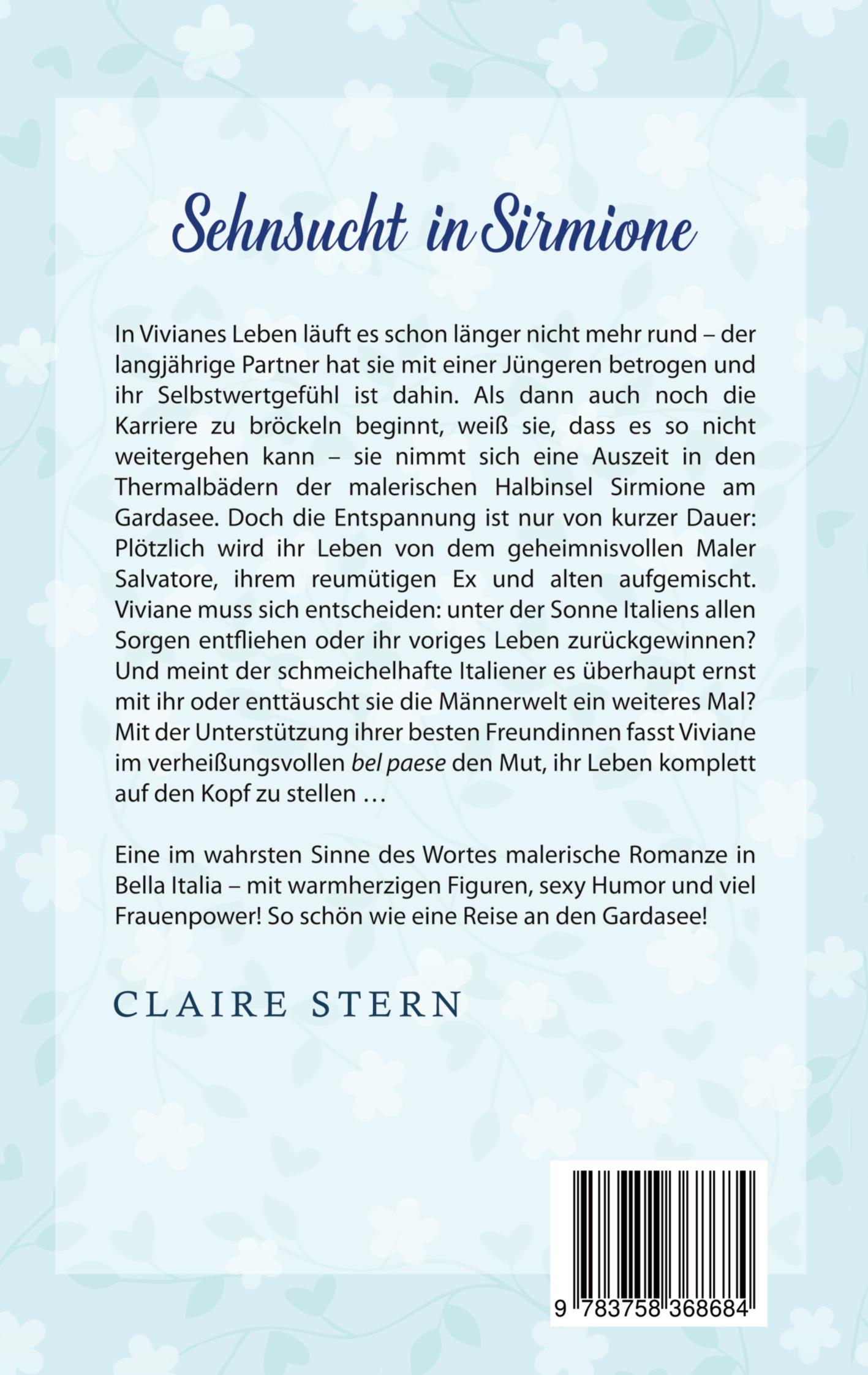 Rückseite: 9783758368684 | Sehnsucht in Sirmione | Liebe am Lago di Garda, Band 1 | Claire Stern