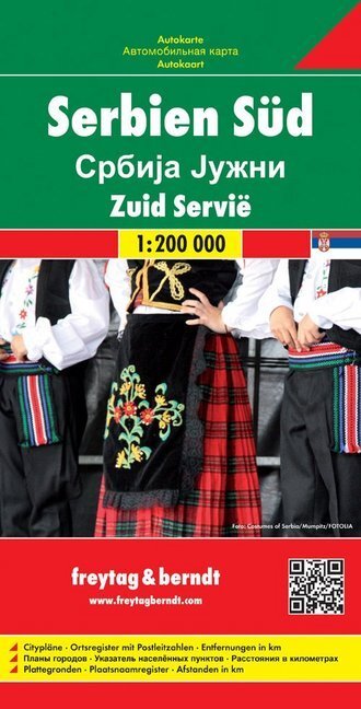 Cover: 9783707912784 | Freytag &amp; Berndt Autokarte Serbien Süd. Zuid Servie; Serbia South....