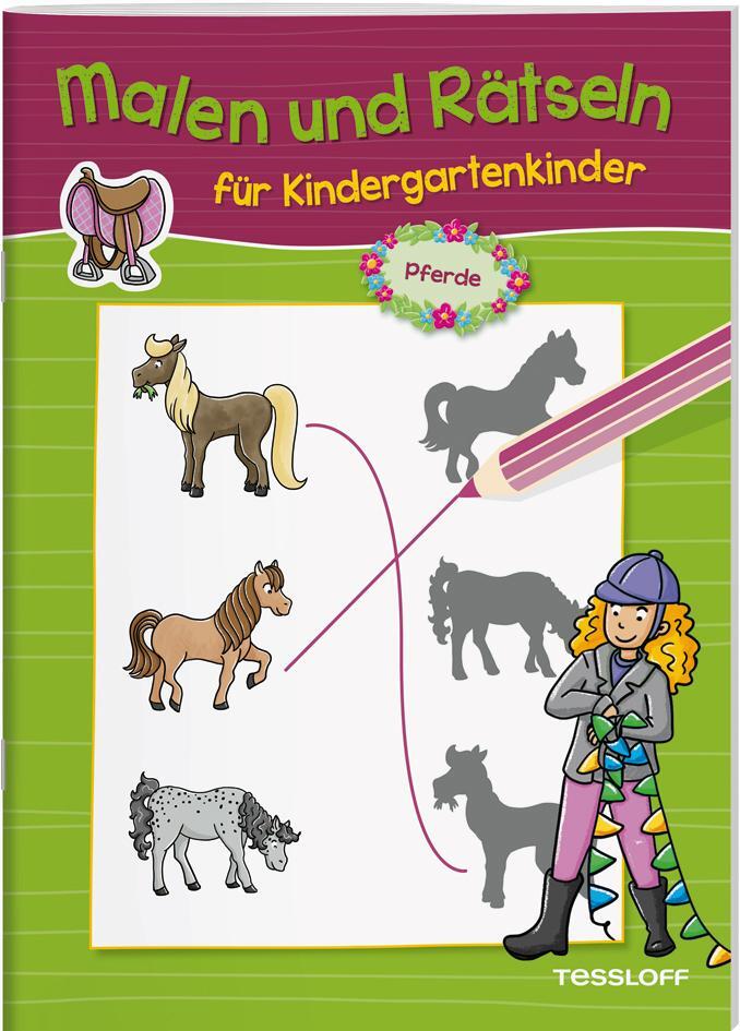 Cover: 9783788645915 | Malen und Rätseln für Kindergartenkinder. Pferde | Broschüre | 32 S.