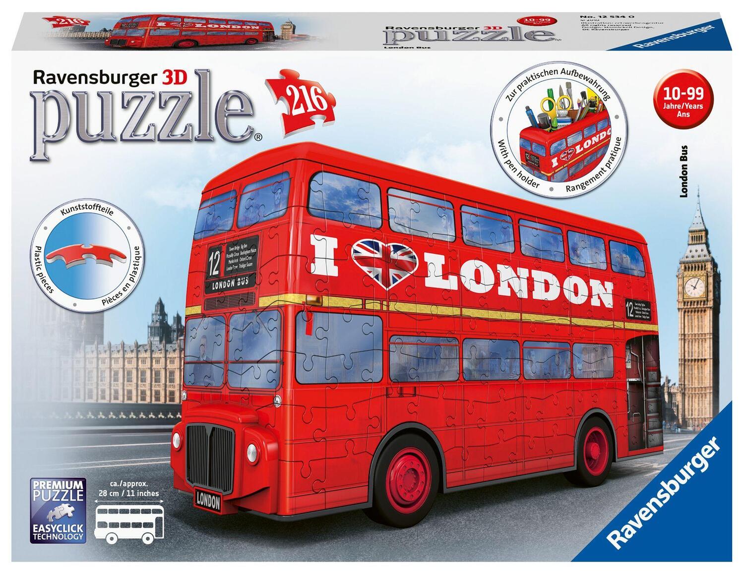 Cover: 4005556125340 | London Bus | Erleben Sie Puzzeln in der 3. Dimension | Spiel | Deutsch