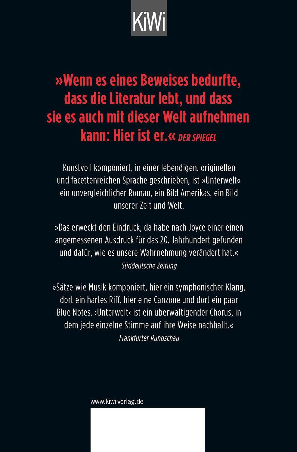 Rückseite: 9783462051735 | Unterwelt | Don Delillo | Taschenbuch | 1081 S. | Deutsch | 2018