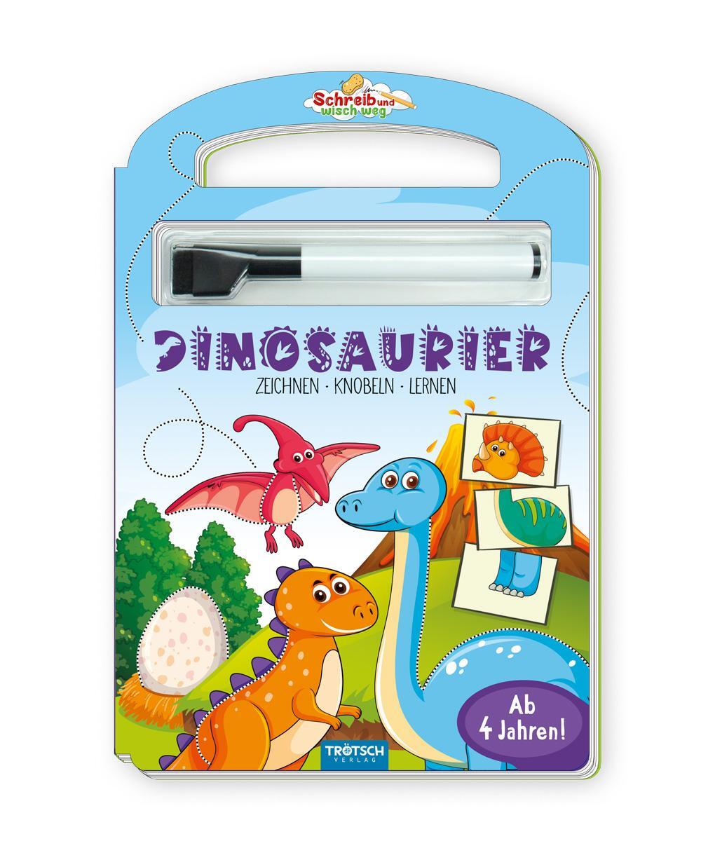 Cover: 9783965525429 | Trötsch Pappenbuch Schreib und wisch weg Pappenbuch Dinosaurier | Buch