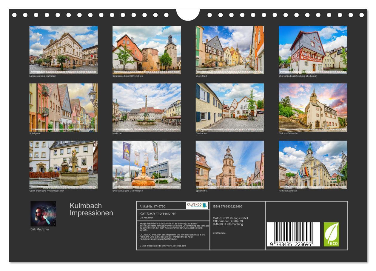 Bild: 9783435223695 | Kulmbach Impressionen (Wandkalender 2025 DIN A4 quer), CALVENDO...