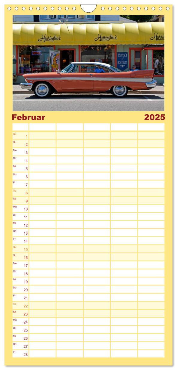 Bild: 9783457112755 | Familienplaner 2025 - Ami Schlitten mit 5 Spalten (Wandkalender, 21...