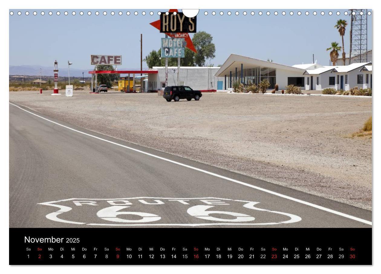 Bild: 9783435791385 | Route 66 im Südwesten (Wandkalender 2025 DIN A3 quer), CALVENDO...