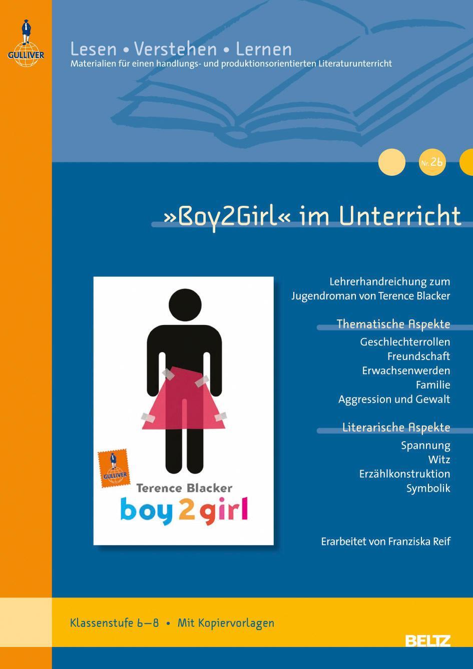 Cover: 9783407626226 | »Boy2Girl« im Unterricht | Franziska Reif | Broschüre | Deutsch | 2008