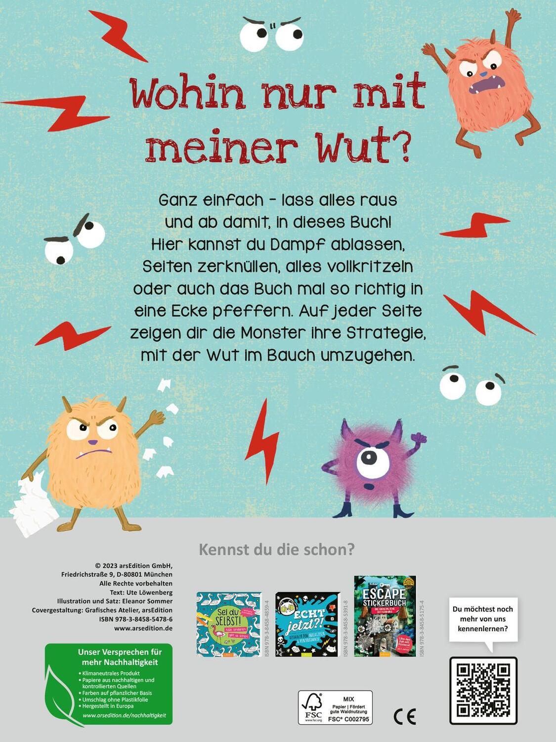 Rückseite: 9783845854786 | Meine Wut ist knallrot! | Das Mitmachbuch zum Dampfablassen | Buch