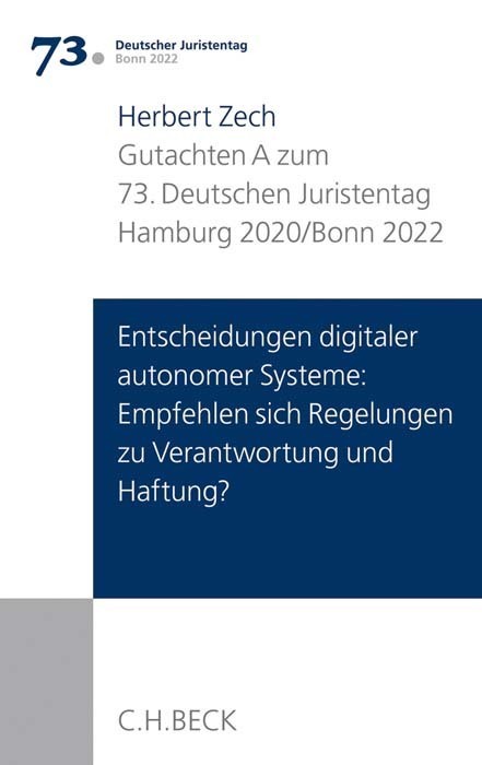Cover: 9783406746321 | Verhandlungen des 73. Deutschen Juristentages Hamburg 2020 / Bonn...