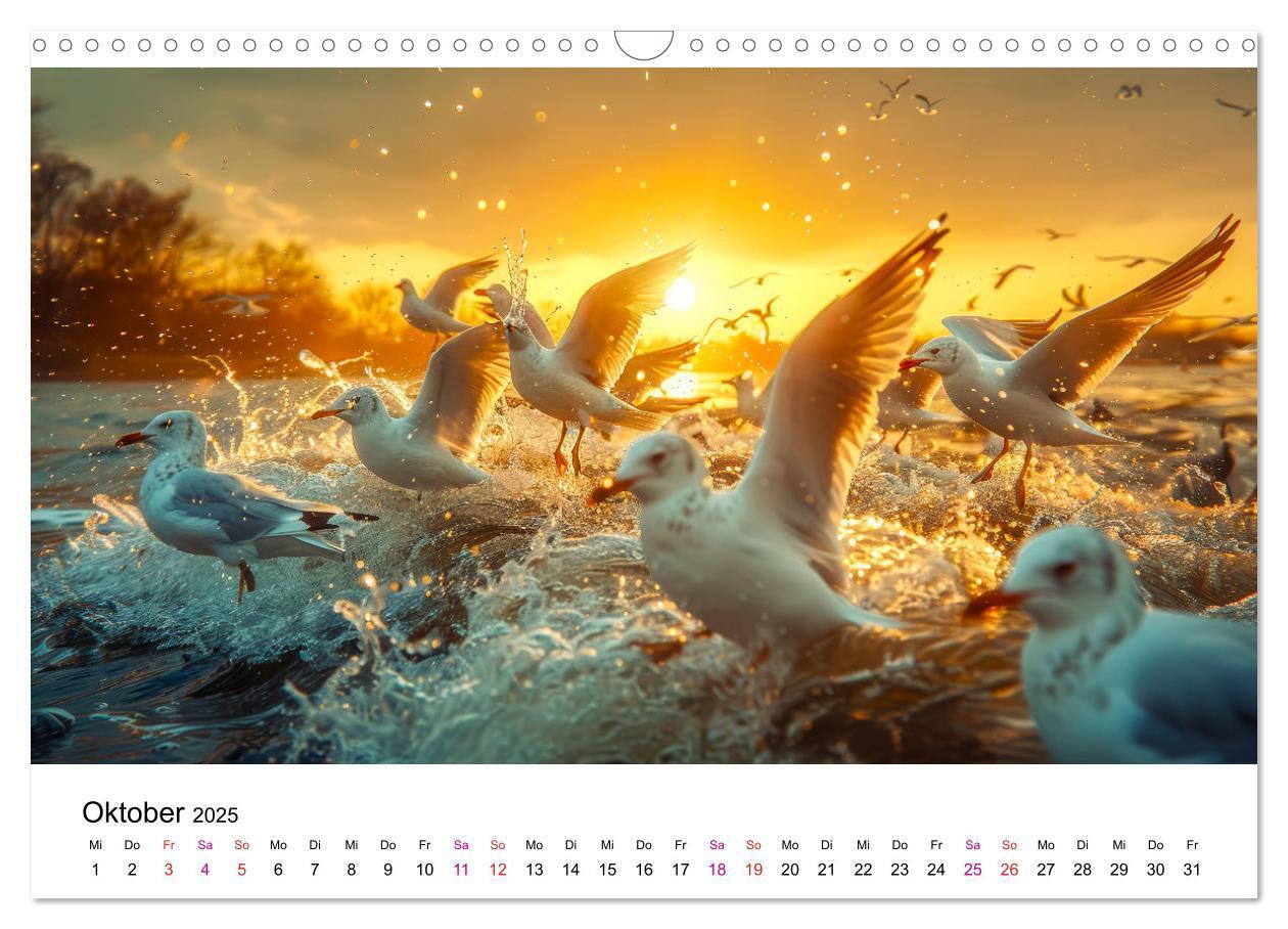 Bild: 9783457162453 | Maritim pur - Möwen (Wandkalender 2025 DIN A3 quer), CALVENDO...