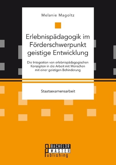 Cover: 9783958204706 | Erlebnispädagogik im Förderschwerpunkt geistige Entwicklung: Die...