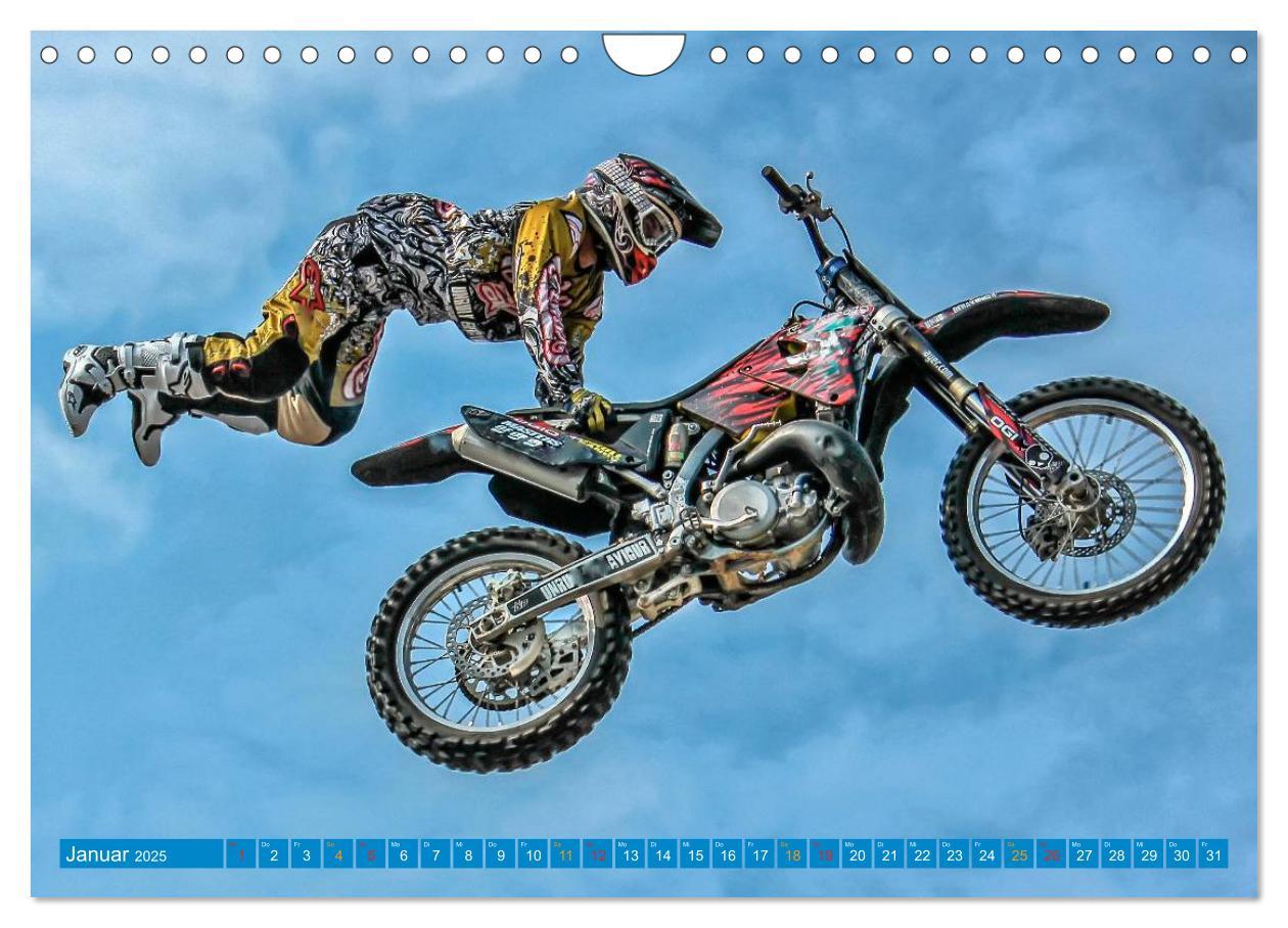 Bild: 9783435591473 | Motocross - mit vollem Risiko (Wandkalender 2025 DIN A4 quer),...