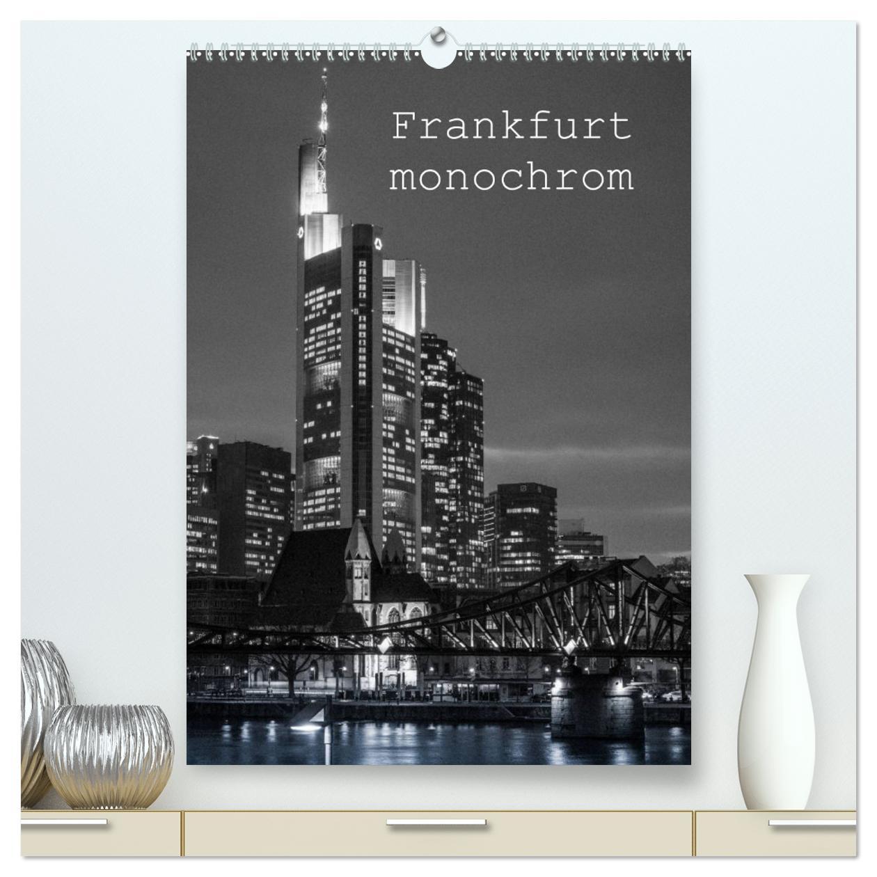 Cover: 9783457019832 | Frankfurt monochrom (hochwertiger Premium Wandkalender 2025 DIN A2...