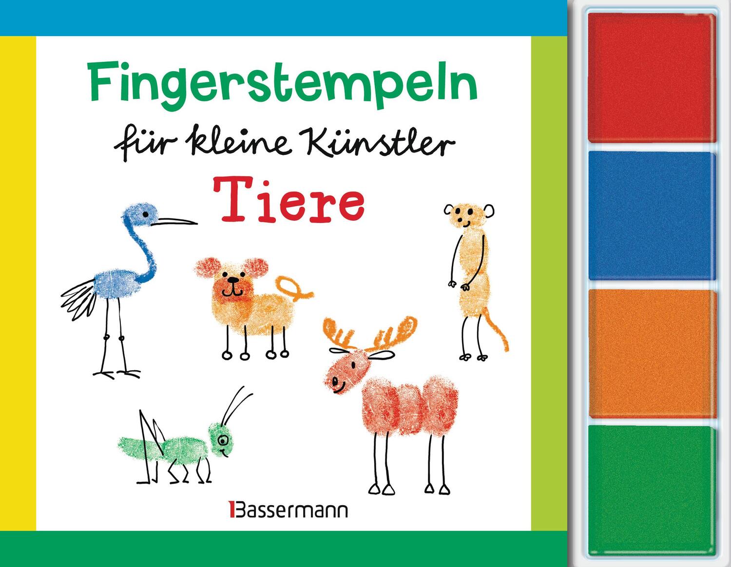 Cover: 9783809438403 | Fingerstempeln für kleine Künstler-Set - Tiere | Norbert Pautner