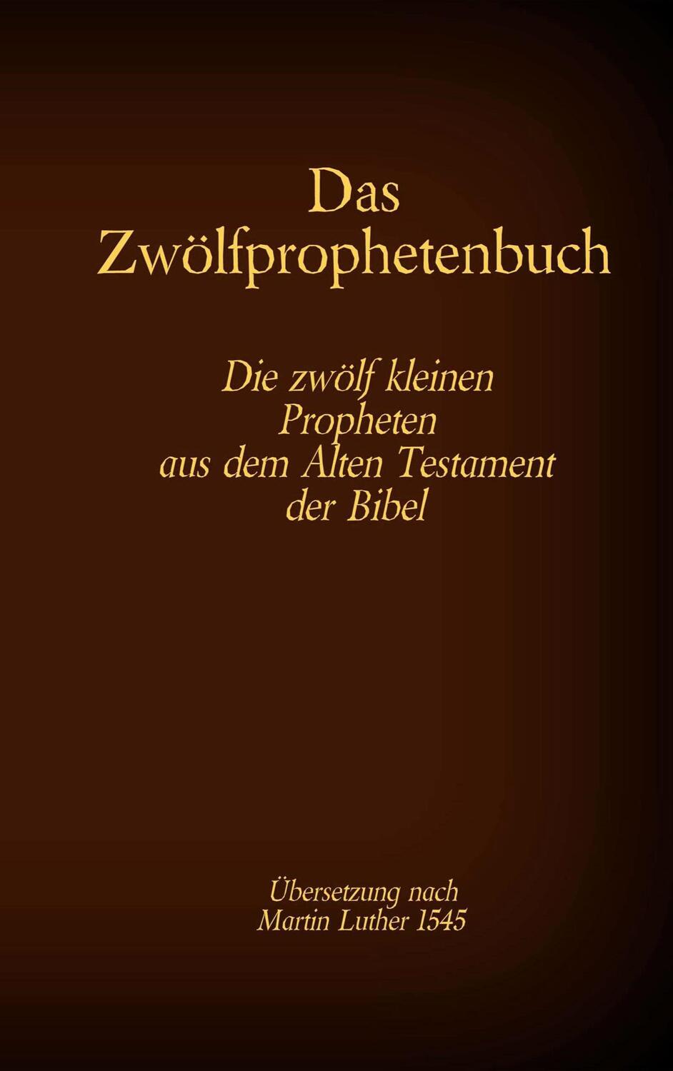 Cover: 9783740768218 | Das Zwölfprophetenbuch | Antonia Katharina Tessnow | Taschenbuch