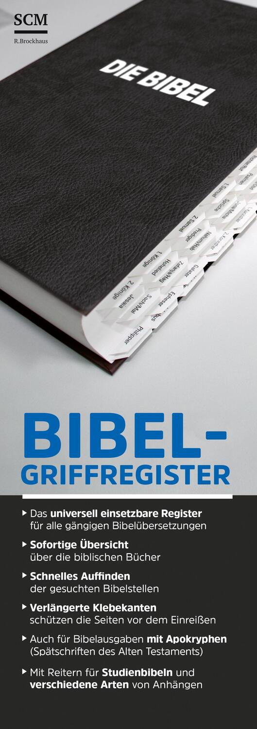 Cover: 9783417257823 | Bibel-Griffregister schwarz | Stück | Deutsch | 2017
