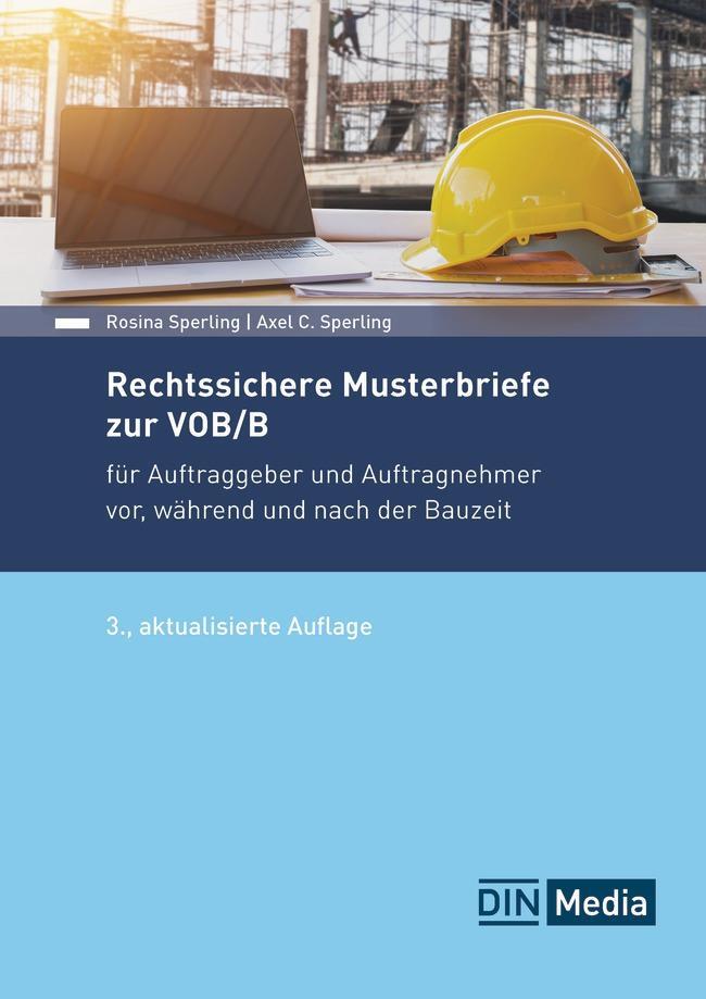 Cover: 9783410318743 | Rechtssichere Musterbriefe zur VOB/B | Axel C. Sperling (u. a.) | Buch