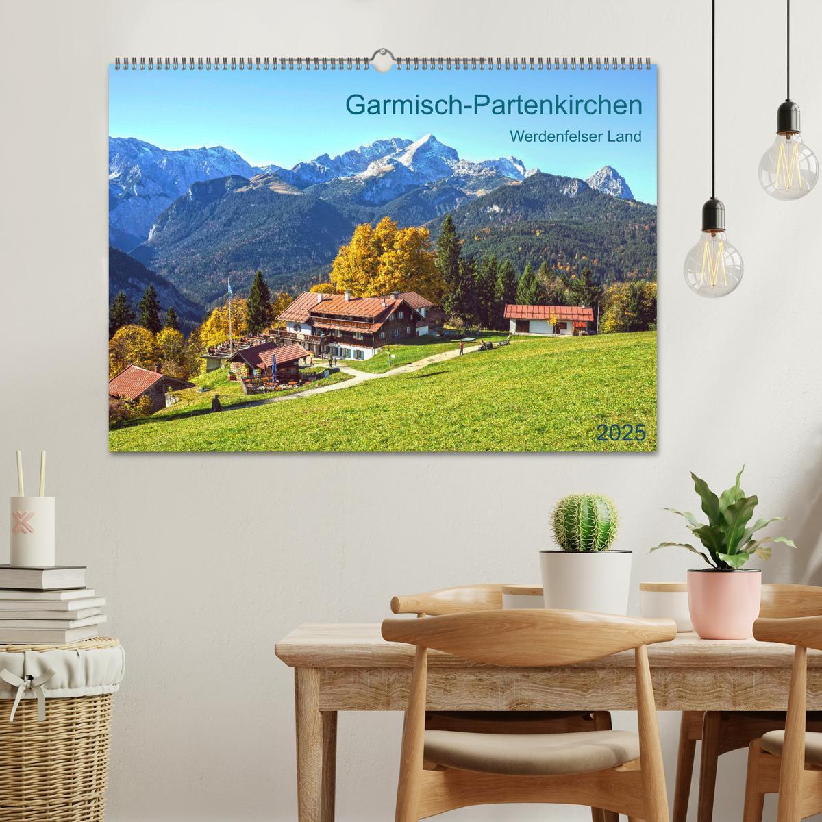 Bild: 9783435190850 | Garmisch-Partenkirchen Werdenfelser Land (Wandkalender 2025 DIN A2...