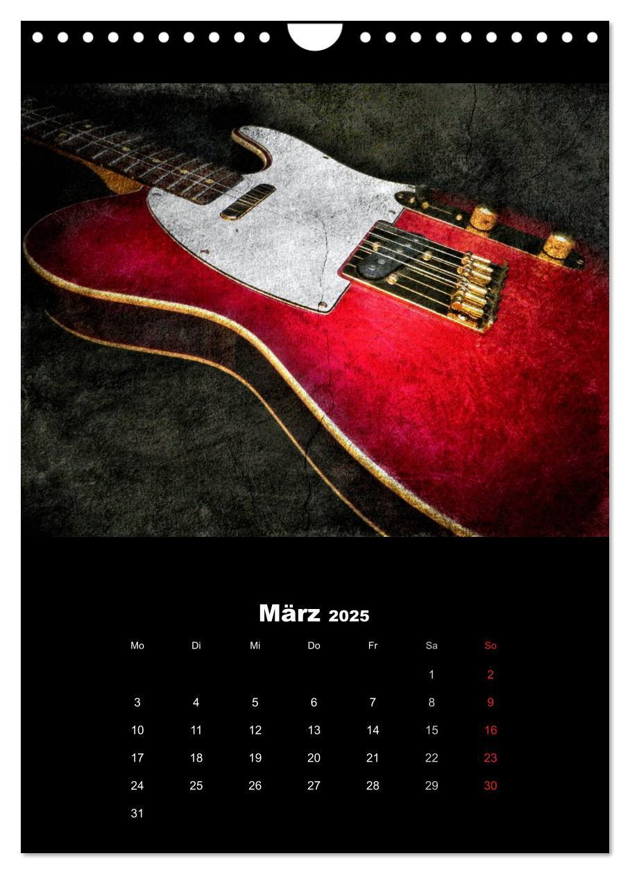 Bild: 9783457016244 | Vintage Gitarren (Wandkalender 2025 DIN A4 hoch), CALVENDO...