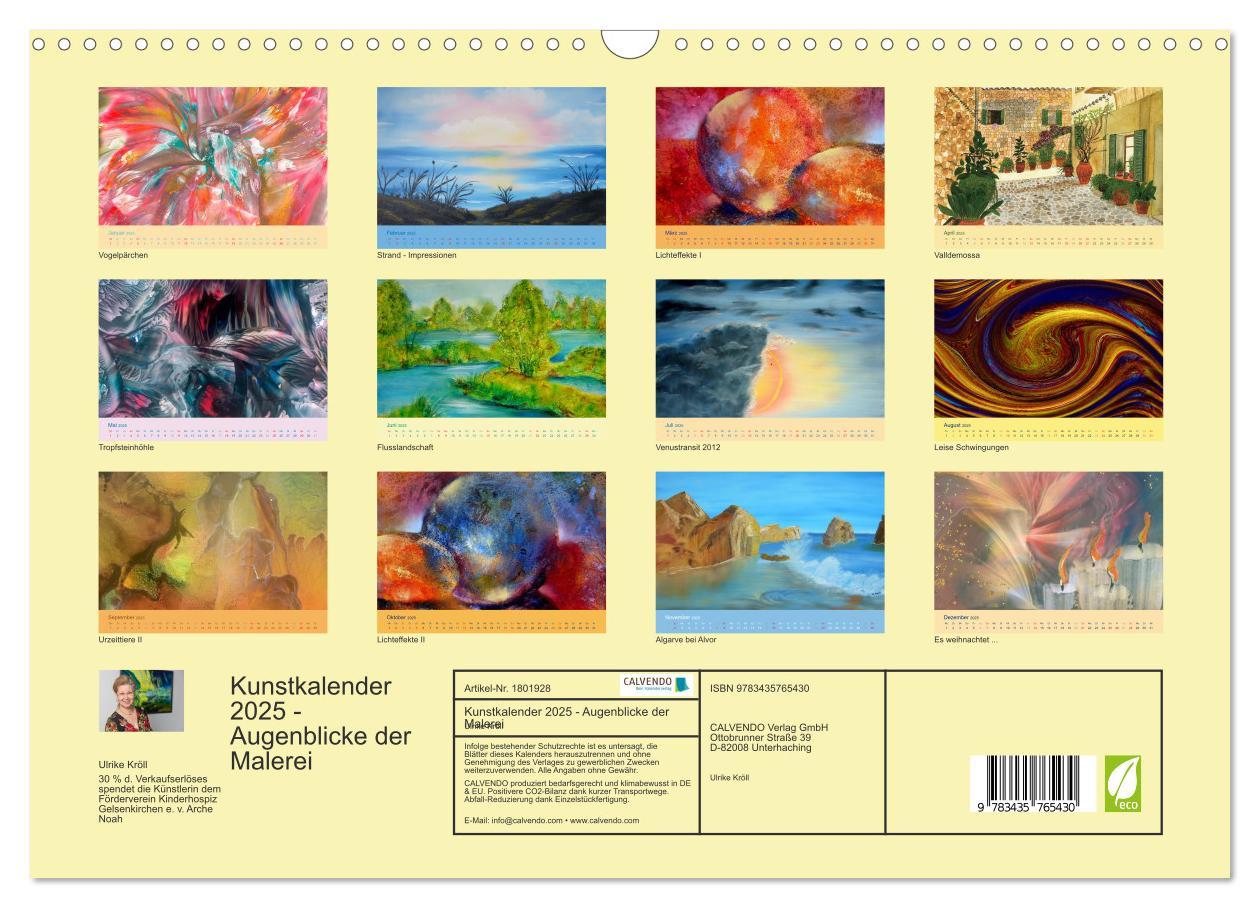 Bild: 9783435765430 | Kunstkalender 2025 - Augenblicke der Malerei (Wandkalender 2025 DIN...