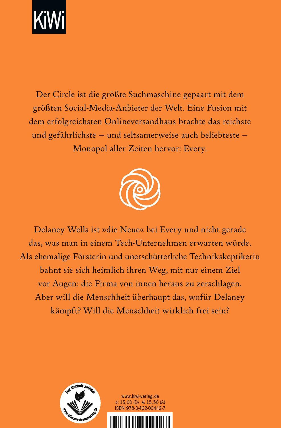 Rückseite: 9783462004427 | Every (deutsche Ausgabe) | Roman Die Fortsetzung von »Der Circle«