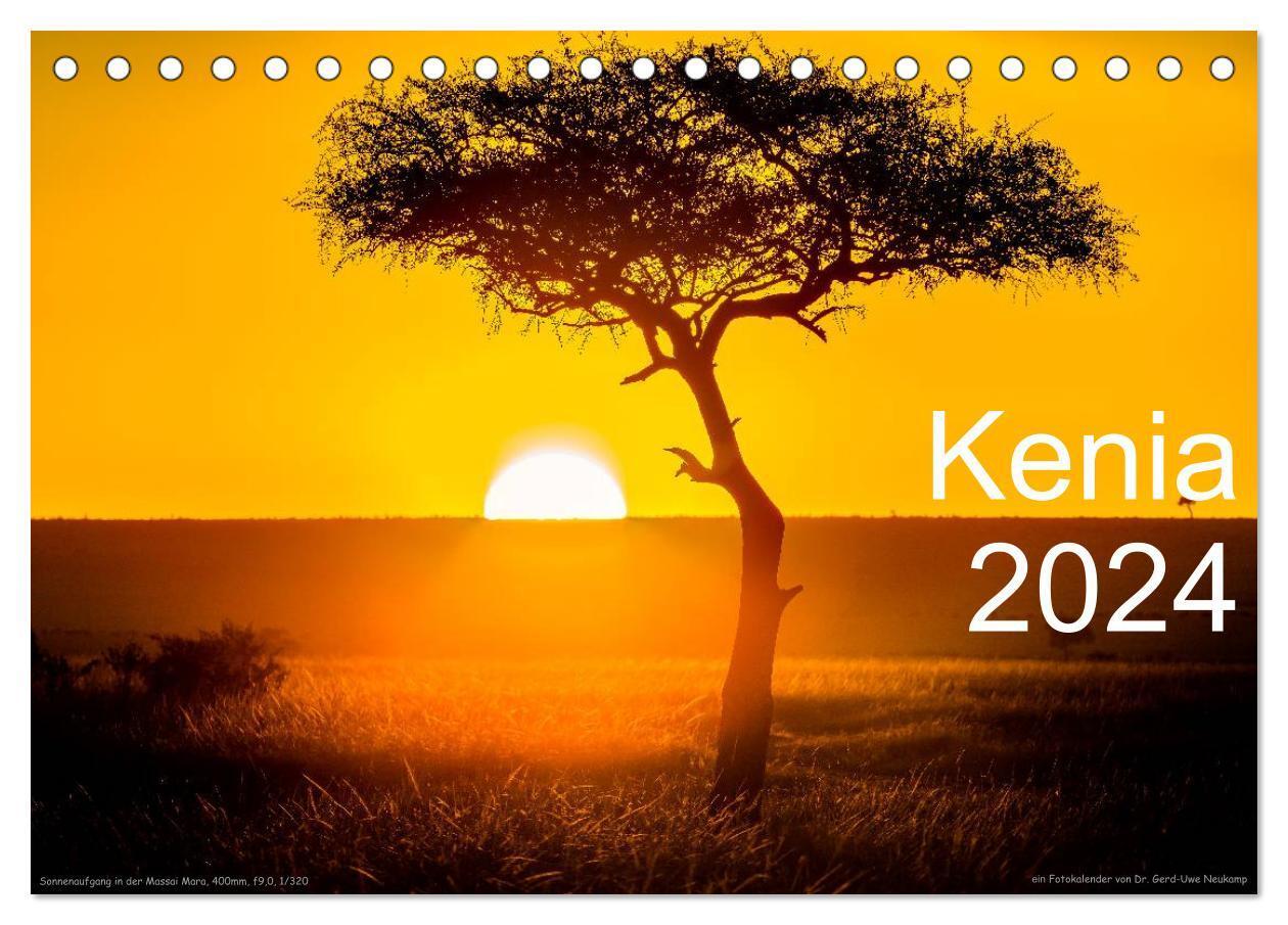 Cover: 9783675705586 | Kenia 2024 (Tischkalender 2024 DIN A5 quer), CALVENDO Monatskalender