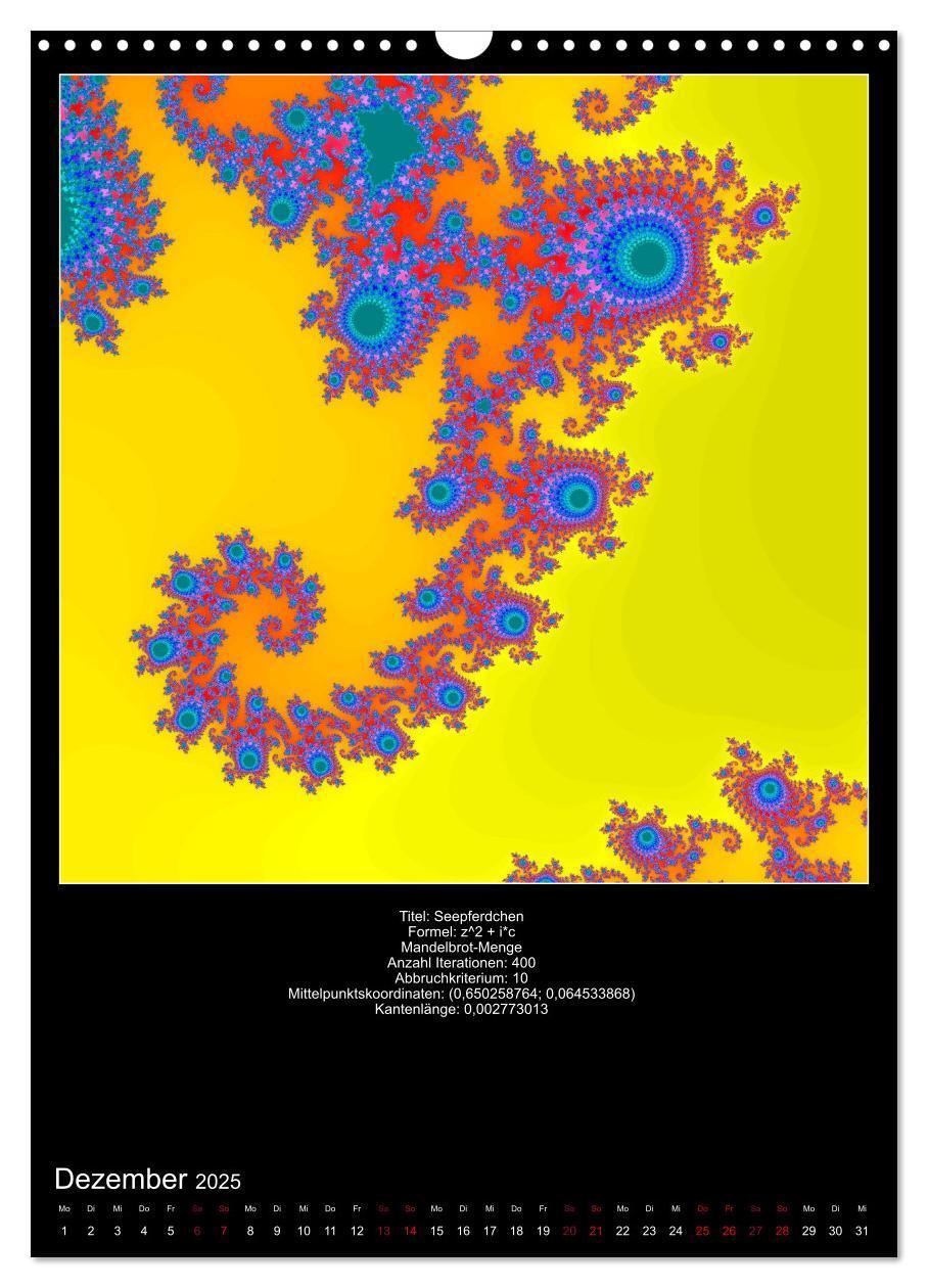 Bild: 9783435976249 | Fraktale zum Selbstnachrechnen (Wandkalender 2025 DIN A3 hoch),...