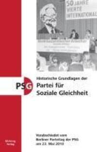 Cover: 9783886341085 | Historische Grundlagen der Partei für Soziale Gleichheit | Gleichheit