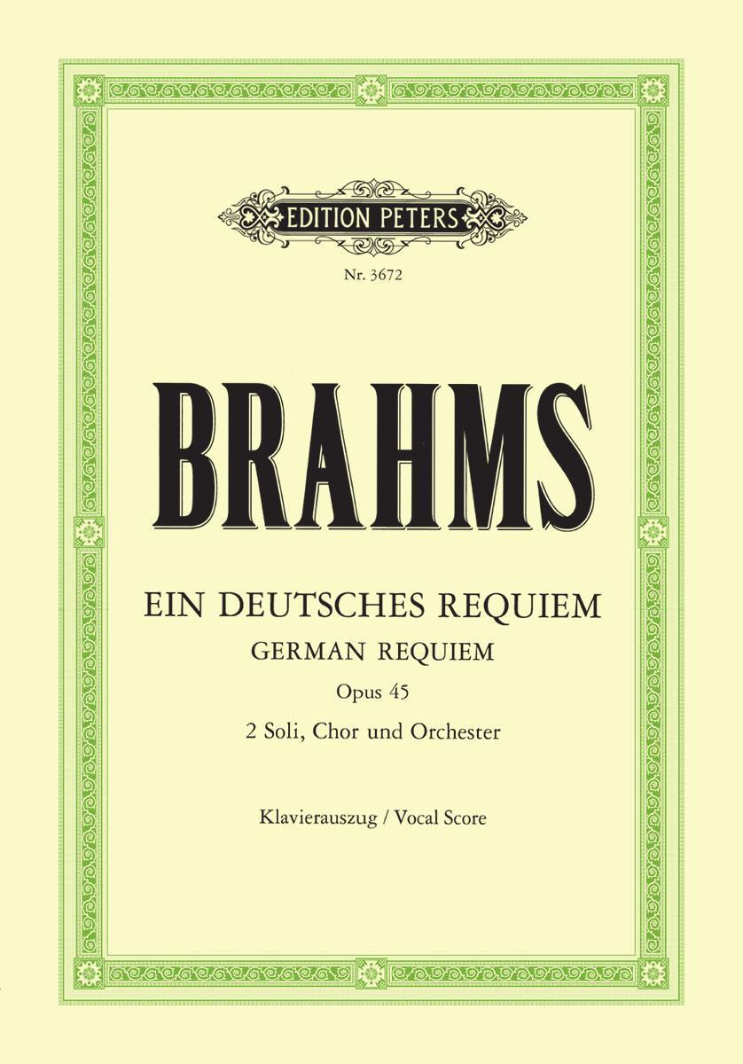 Cover: 9790014017552 | Ein deutsches Requiem op. 45 | Klavierauszug | Johannes Brahms | Buch