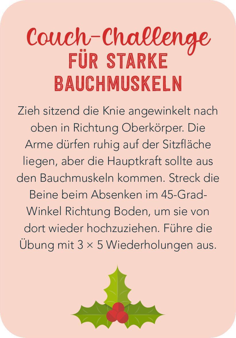 Bild: 9783845854199 | Adventskalender Christmas Fitness | 24 sportliche Challenges | Buch