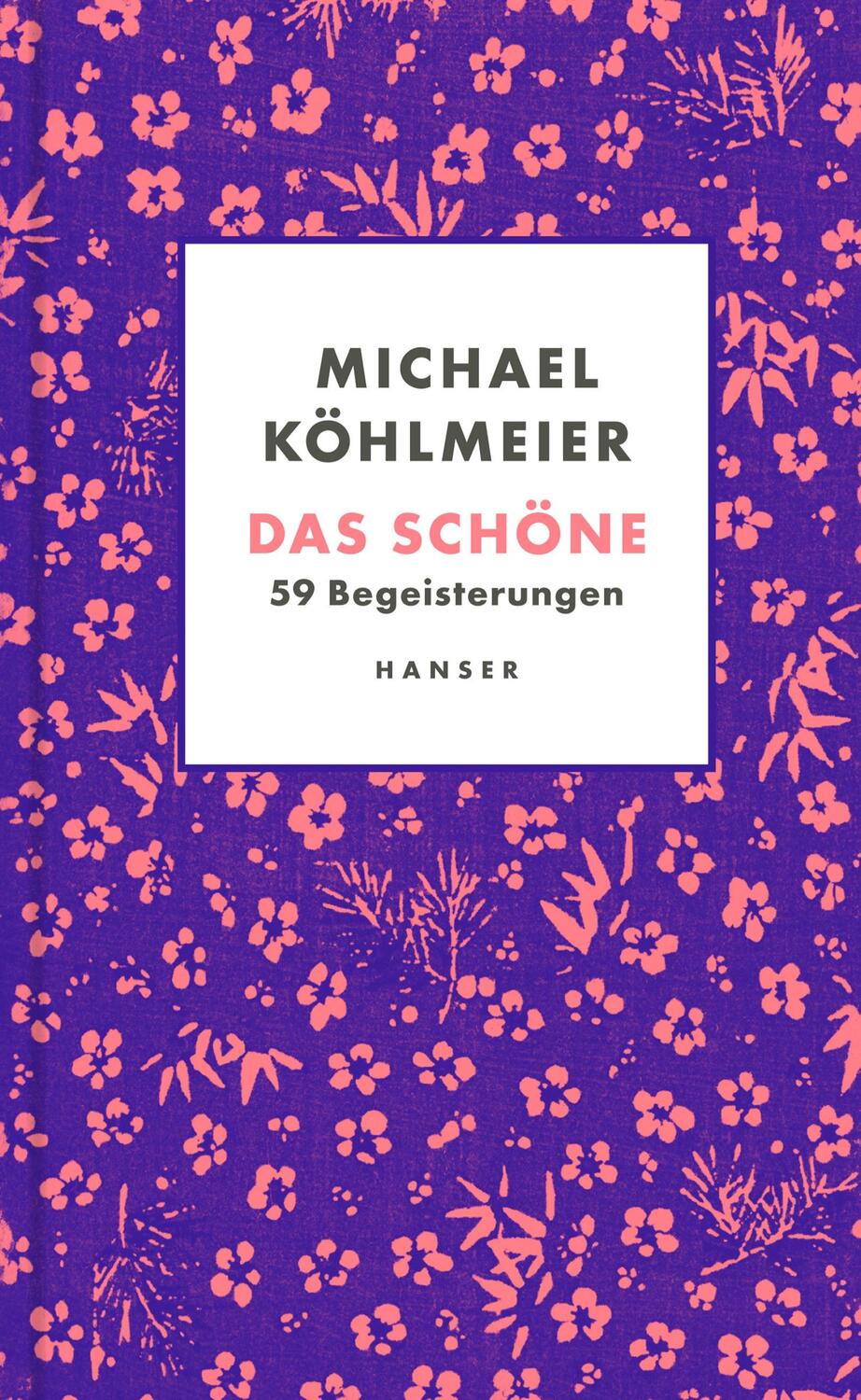 Cover: 9783446277526 | Das Schöne | 59 Begeisterungen | Michael Köhlmeier | Buch | 240 S.