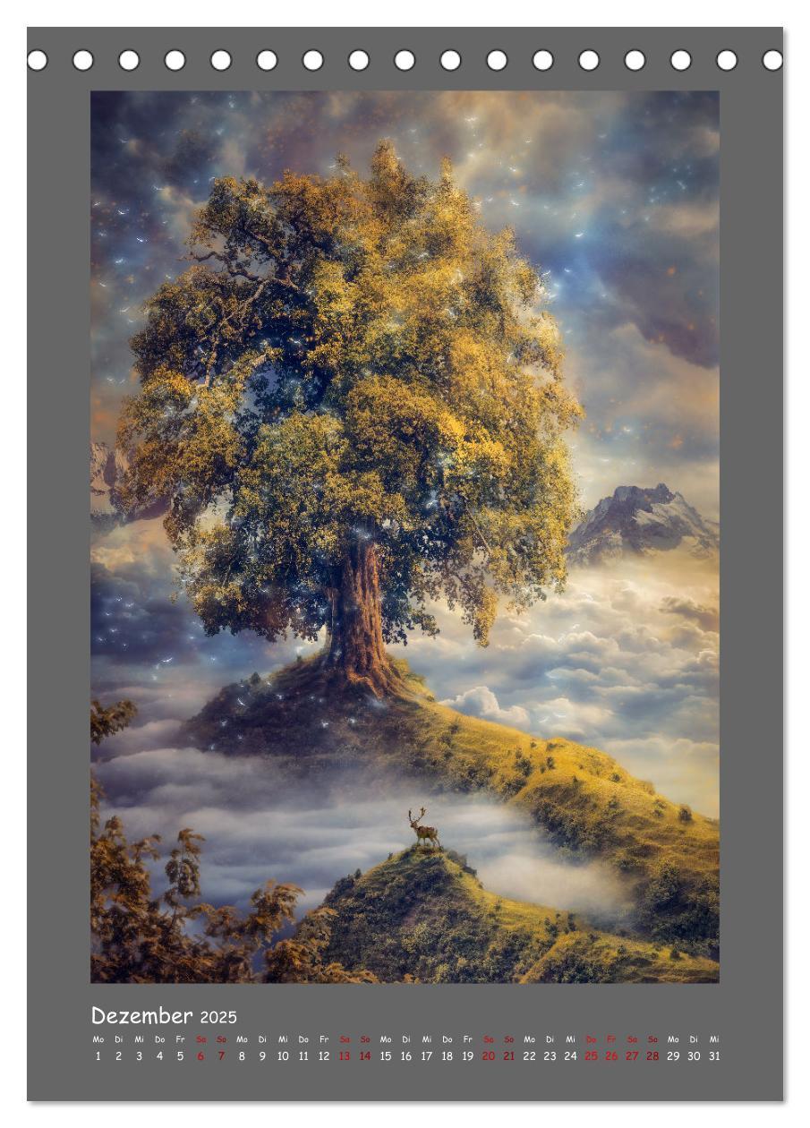 Bild: 9783435888184 | Yggdrasil - Der Baum des Lebens (Tischkalender 2025 DIN A5 hoch),...