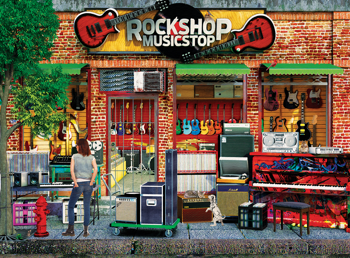 Bild: 628136656146 | Rock Shop (Puzzle) | Spiel | In Spielebox | 6000-5614 | 2021