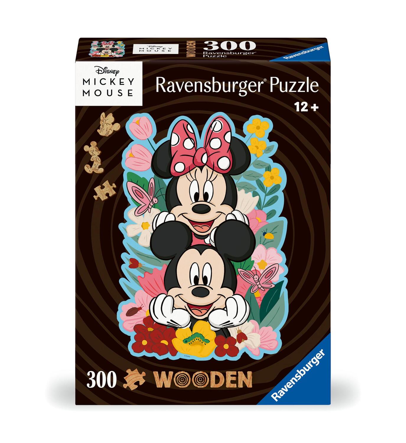 Cover: 4005555007623 | Ravensburger WOODEN Puzzle 12000762 - Mickey &amp; Minnie - 300 Teile...
