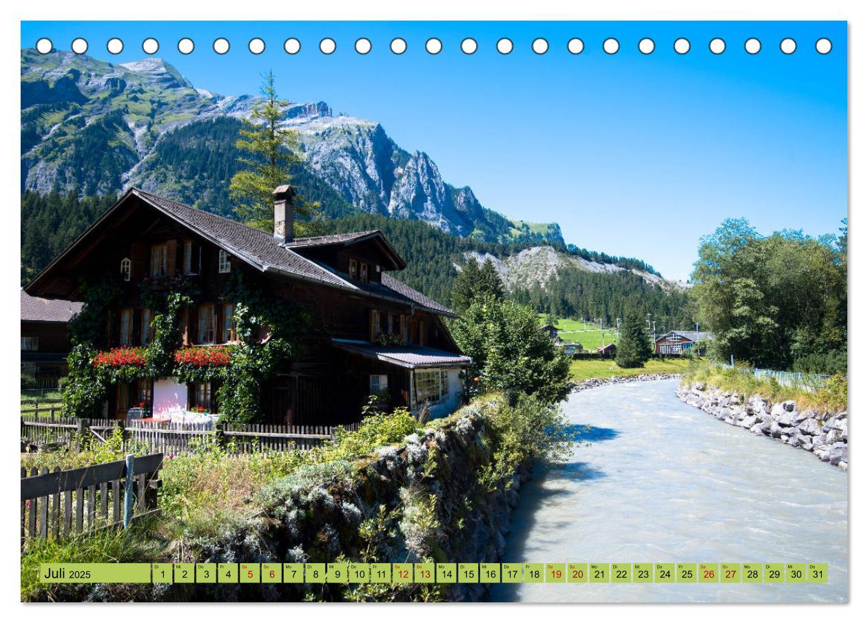 Bild: 9783435356577 | Alpentraum Kandersteg (Tischkalender 2025 DIN A5 quer), CALVENDO...