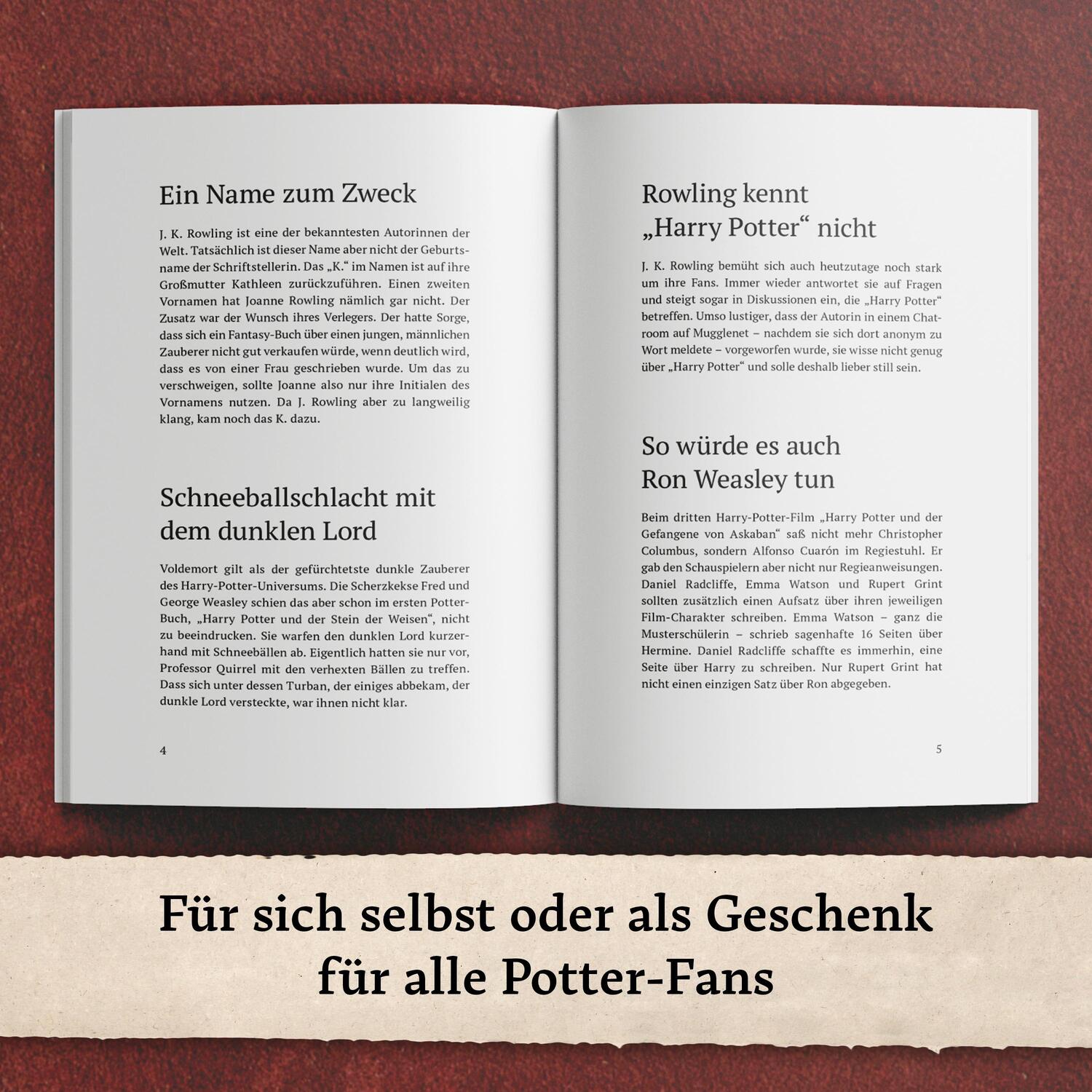 Bild: 9783985610143 | Unnützes Wissen für Potter-Fans - Die inoffizielle Sammlung | Bopp