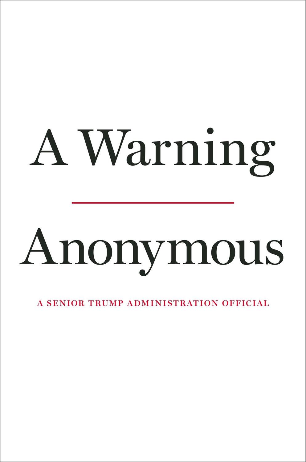 Cover: 9781408713259 | A Warning | Anonymous | Buch | Gebunden | Englisch | 2019