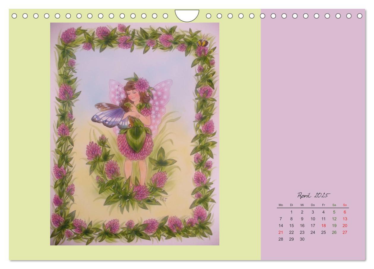 Bild: 9783435550296 | Blumen Elfen (Wandkalender 2025 DIN A4 quer), CALVENDO Monatskalender