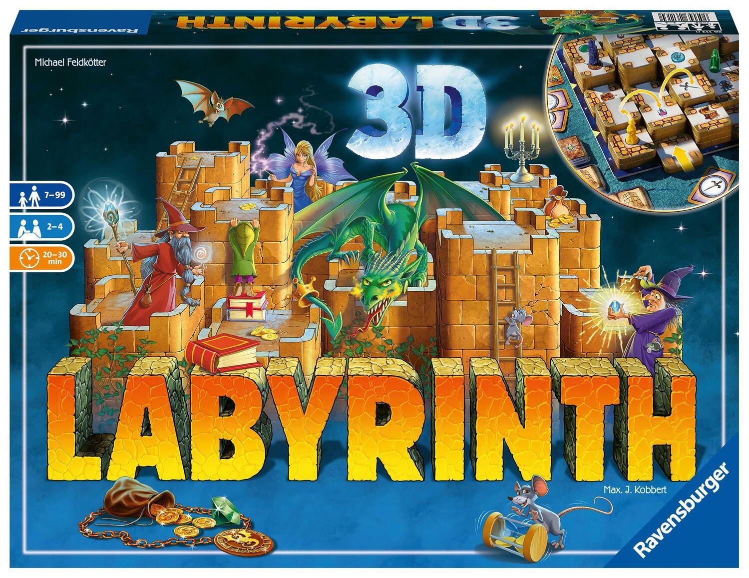 Cover: 4005556261130 | Das verrückte Labyrinth 3D | Spiel | Deutsch | 2019 | Ravensburger