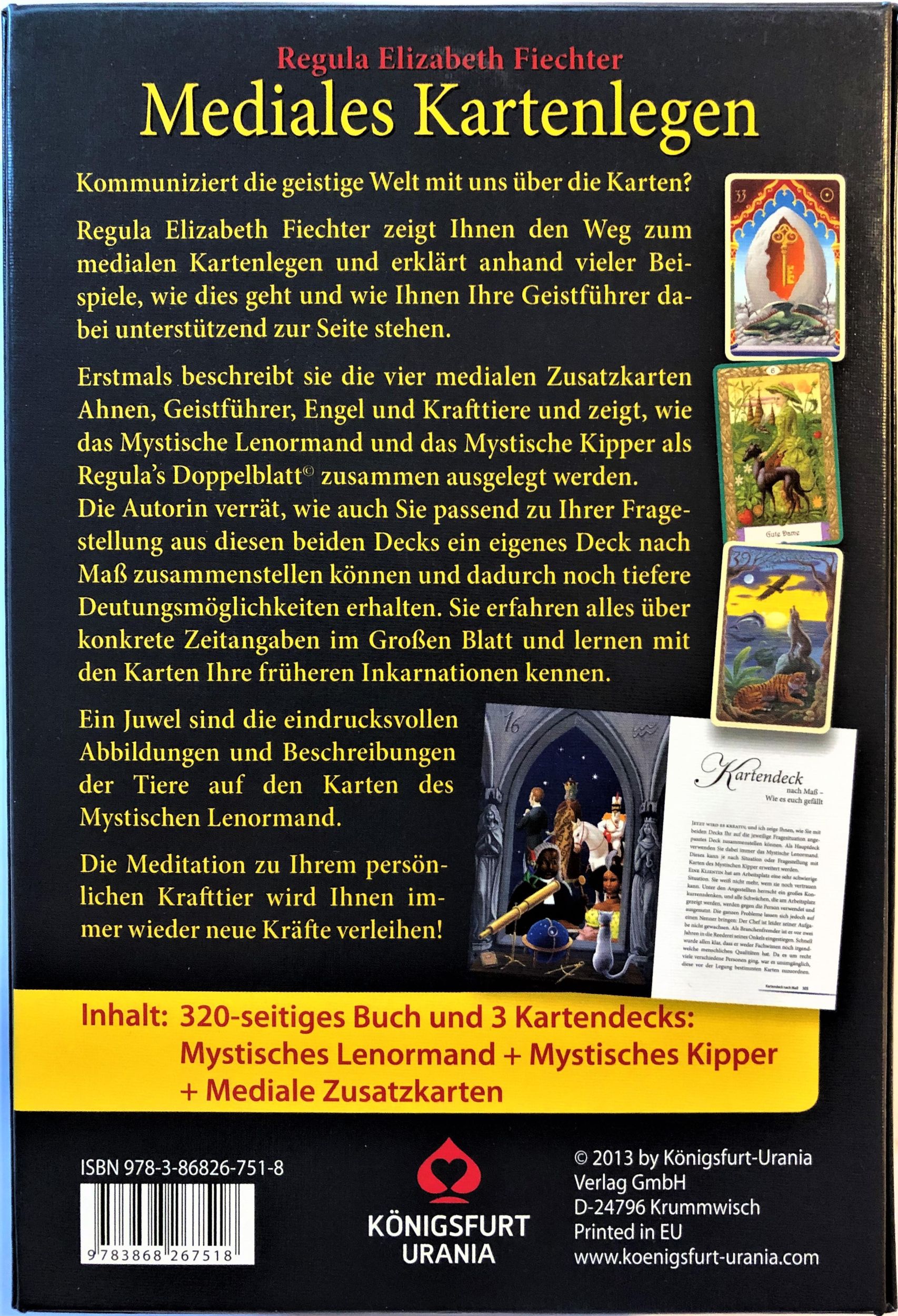 Rückseite: 9783868267464 | Mediales Kartenlegen | Regula Elizabeth Fiechter | Taschenbuch | 2012