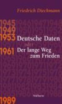 Cover: 9783835305724 | Deutsche Daten oder Der lange Weg zum Frieden | Friedrich Dieckmann
