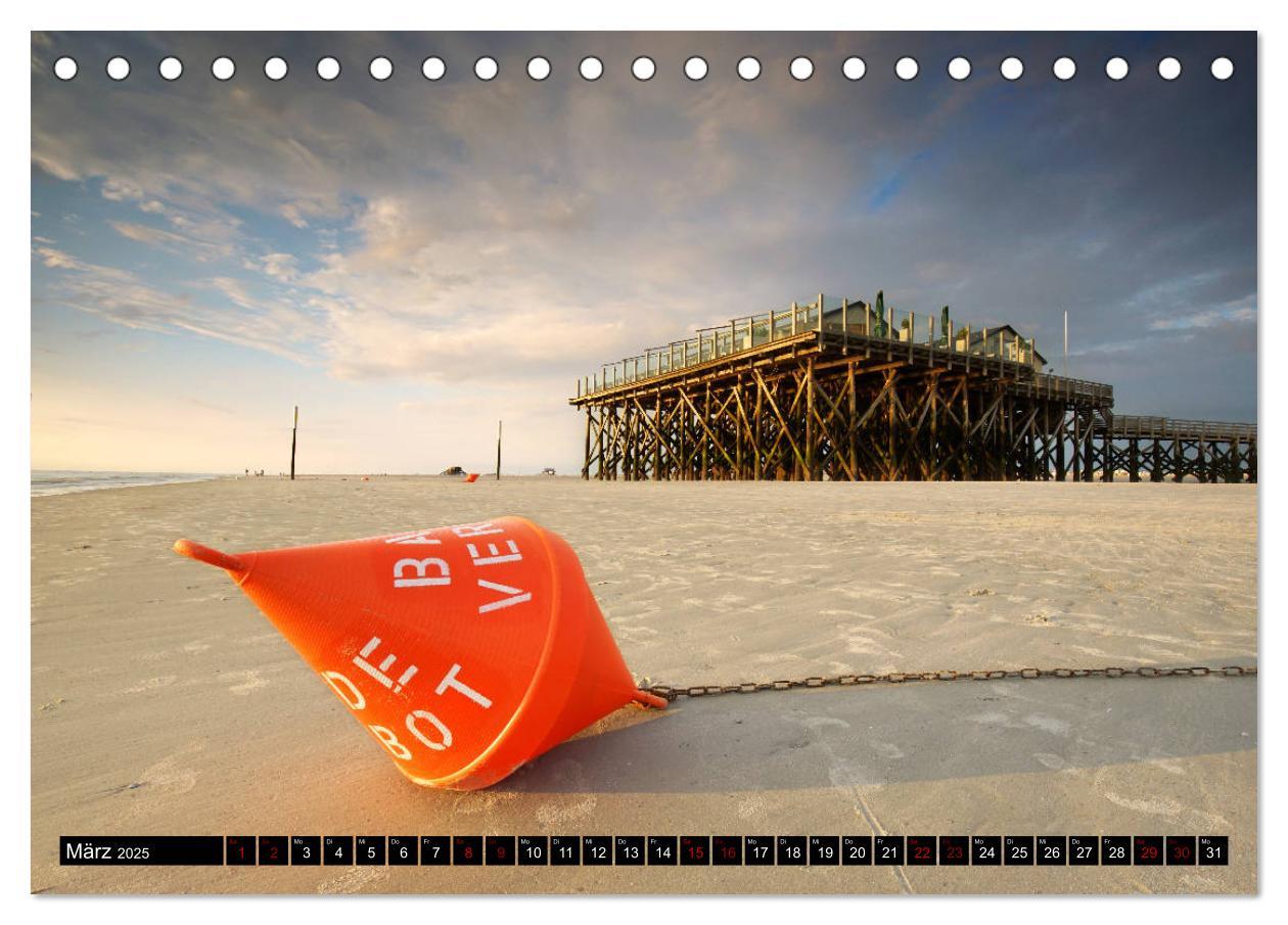 Bild: 9783435217892 | Sankt Peter Ording Sandstrand (Tischkalender 2025 DIN A5 quer),...