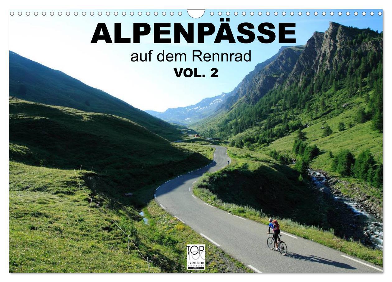 Cover: 9783675771130 | Alpenpässe auf dem Rennrad Vol. 2 (Wandkalender 2024 DIN A3 quer),...