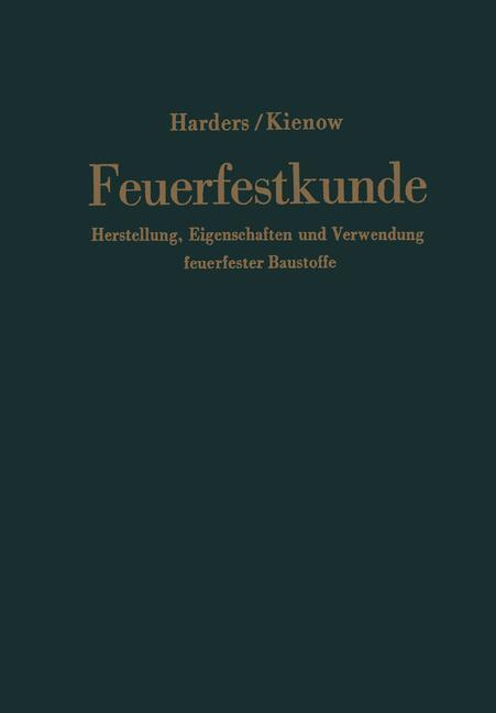 Cover: 9783662117422 | Feuerfestkunde | Sigismund Kienow (u. a.) | Taschenbuch | Paperback